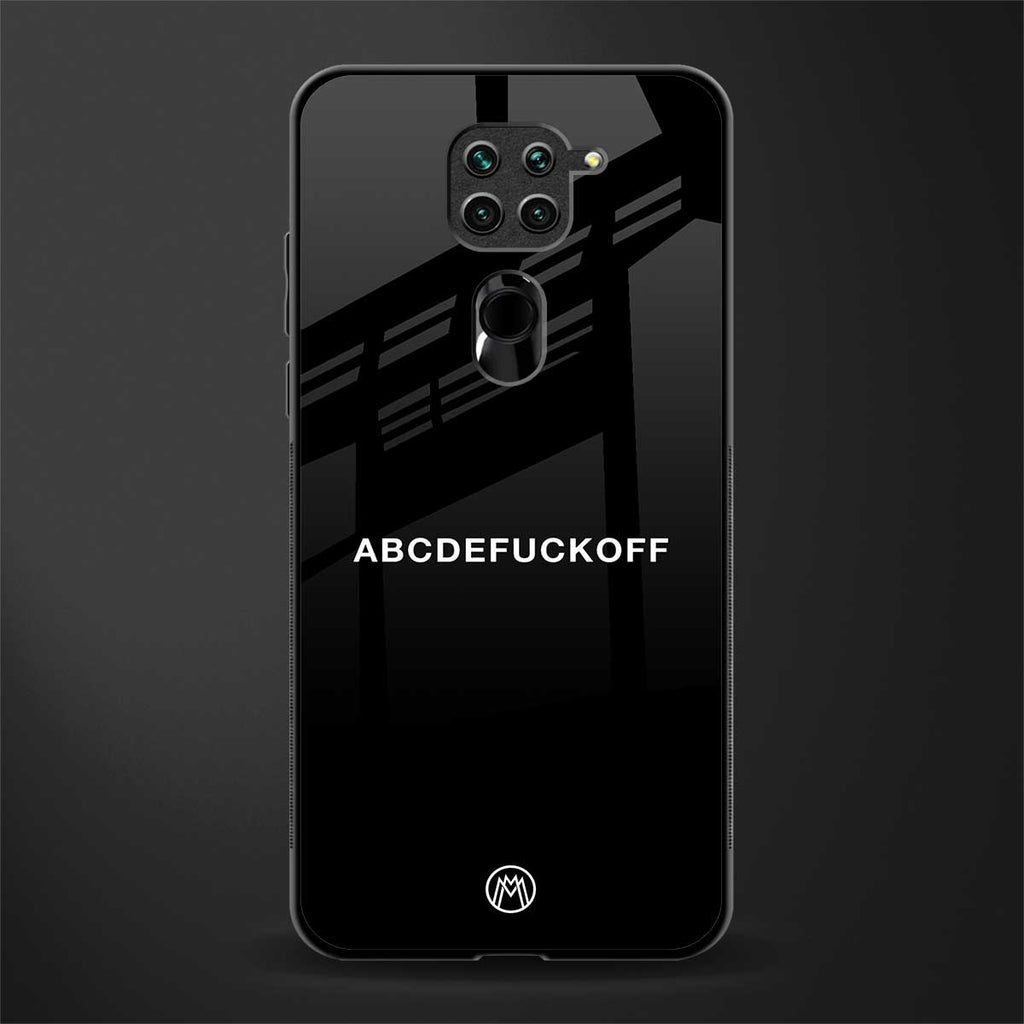 abcdefuckoff glass case for redmi note 9 image