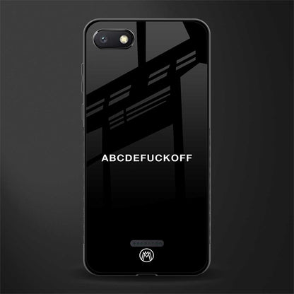 abcdefuckoff glass case for redmi 6a image