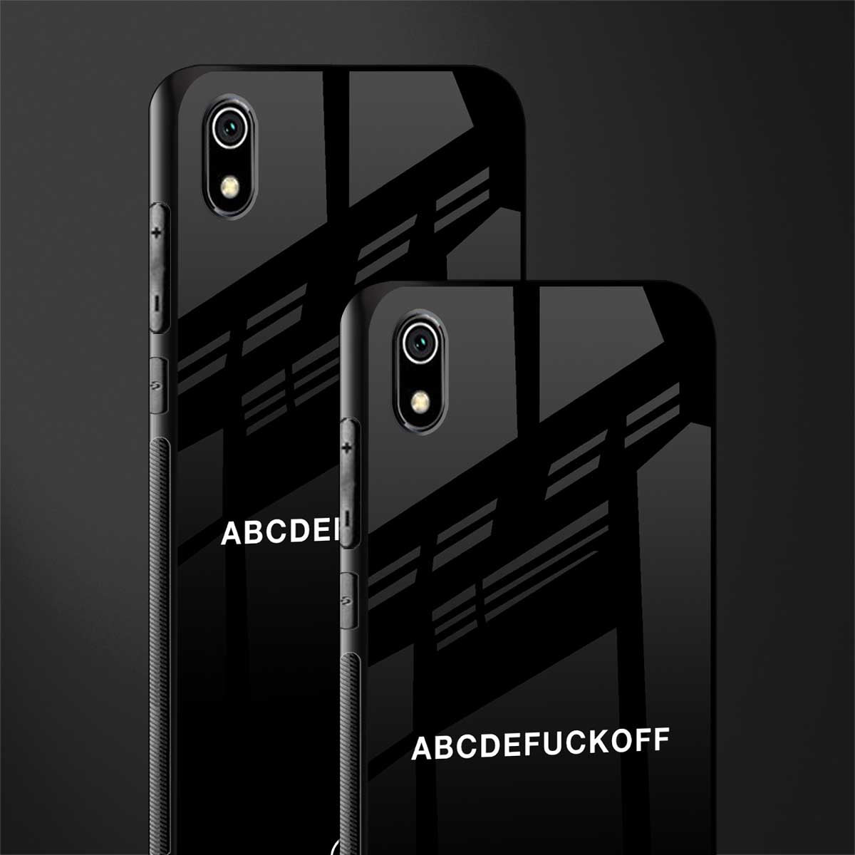 abcdefuckoff glass case for redmi 7a image-2