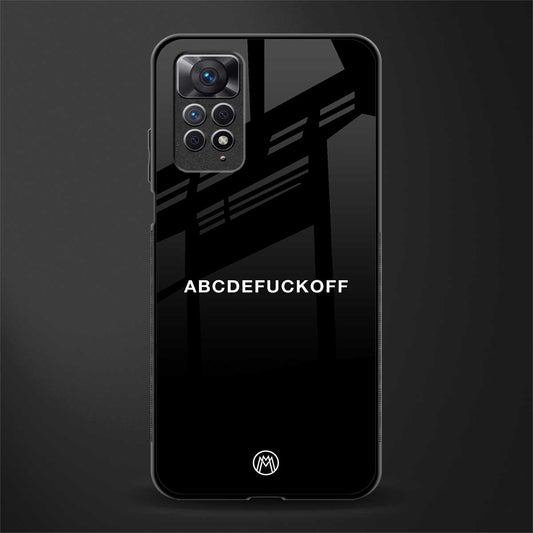 abcdefuckoff glass case for redmi note 11 image