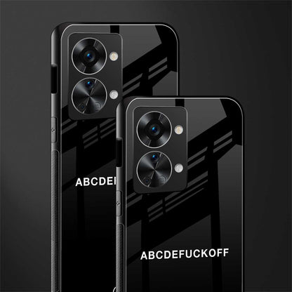 abcdefuckoff glass case for phone case | glass case for oneplus nord 2t 5g