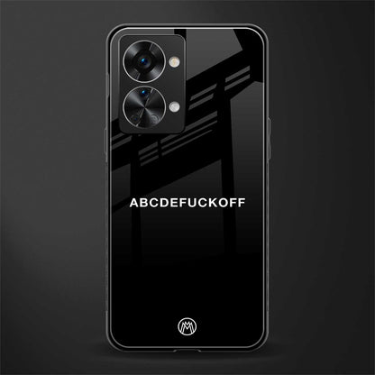 abcdefuckoff glass case for phone case | glass case for oneplus nord 2t 5g