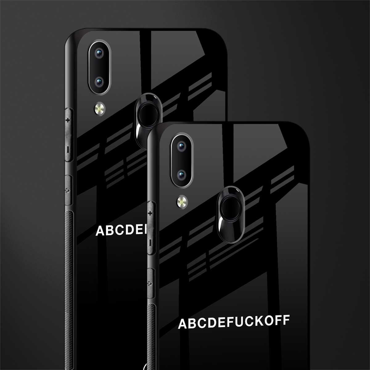 abcdefuckoff glass case for vivo y91 image-2