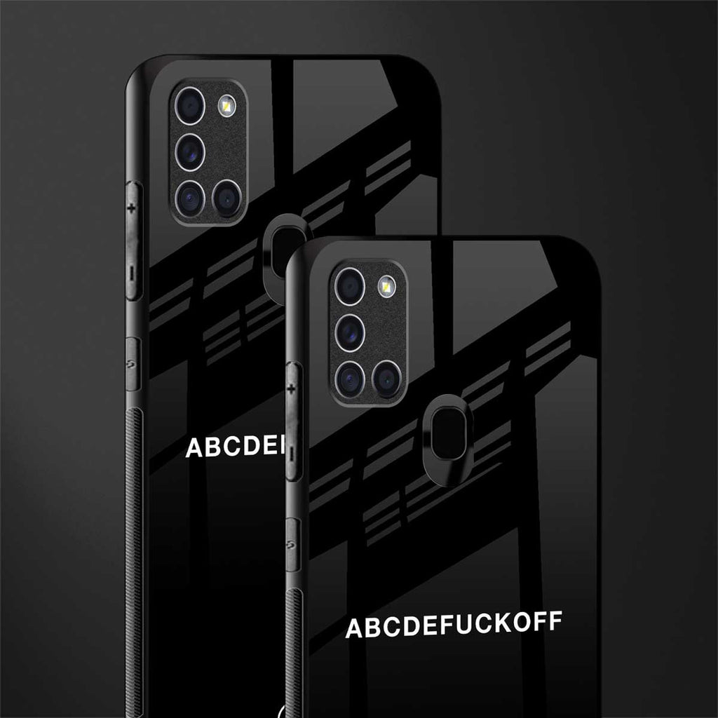 abcdefuckoff glass case for samsung galaxy a21s image-2