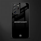 abcdefuckoff glass case for samsung galaxy note 20 ultra 5g image