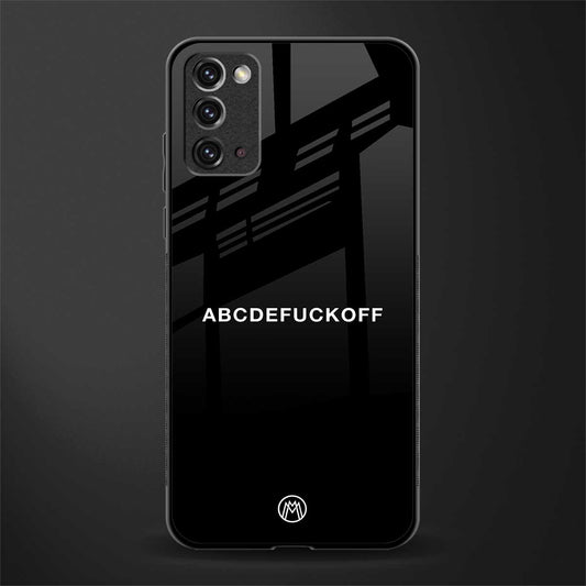 abcdefuckoff glass case for samsung galaxy note 20 image