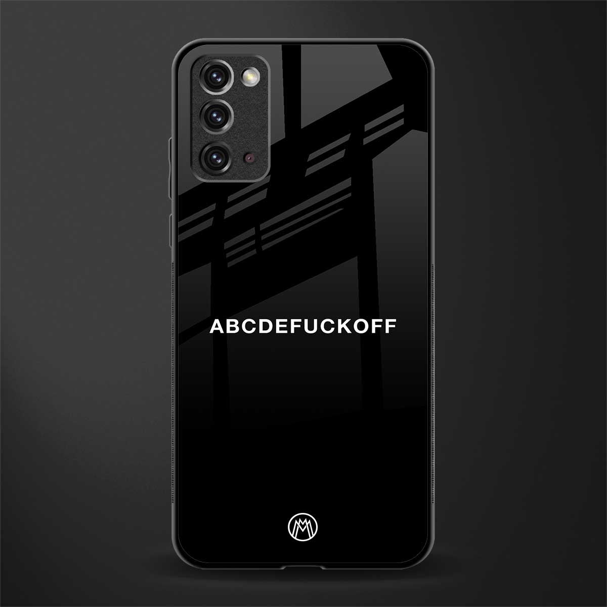 abcdefuckoff glass case for samsung note 20 image