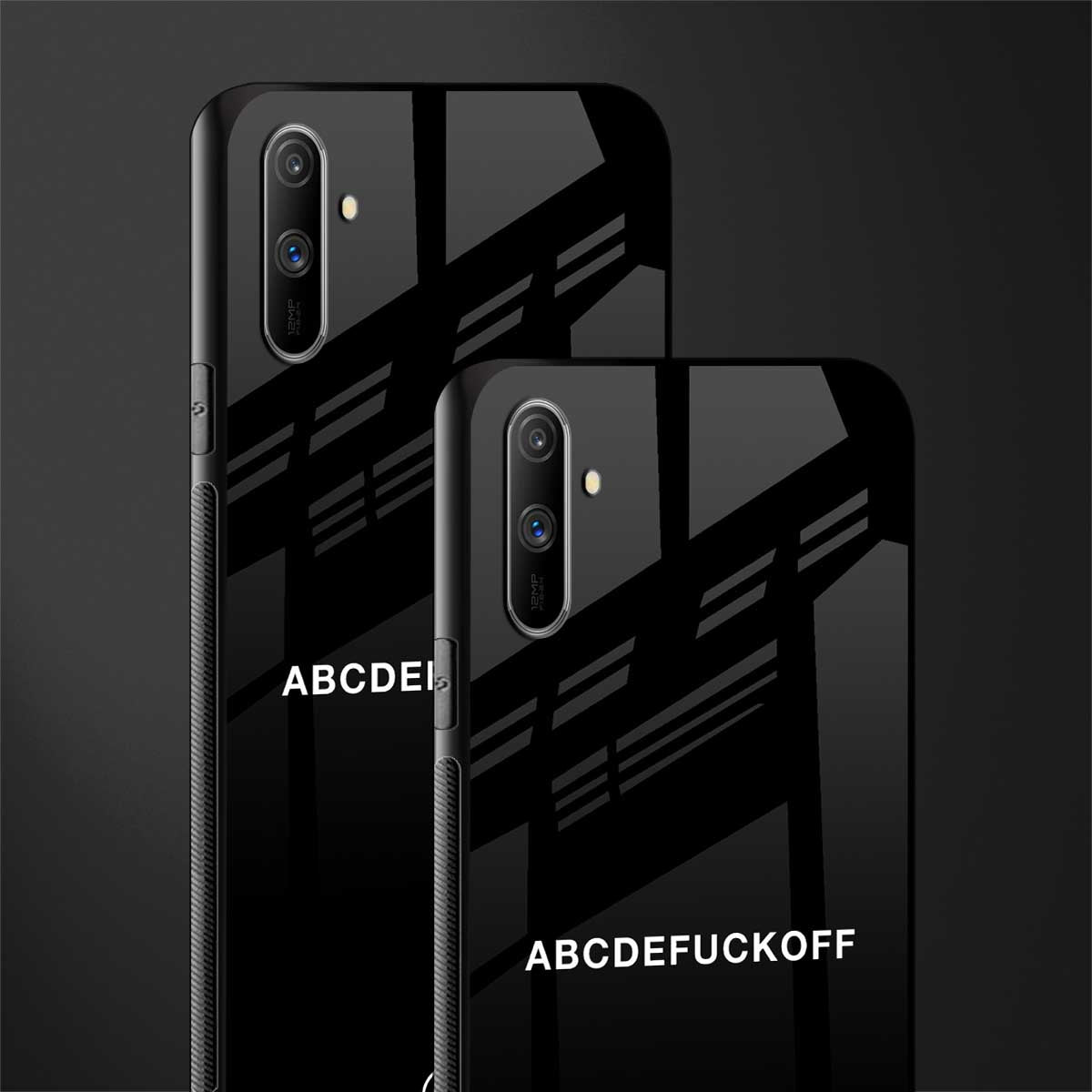 abcdefuckoff glass case for realme c3 image-2