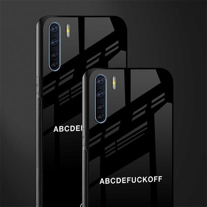 abcdefuckoff glass case for oppo f15 image-2