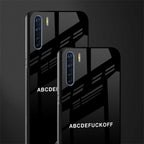 abcdefuckoff glass case for oppo f15 image-2