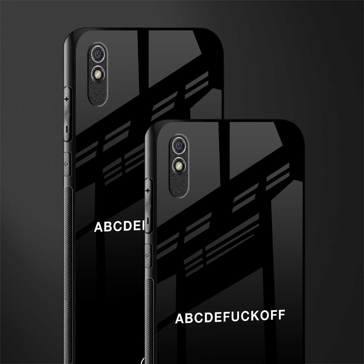 abcdefuckoff glass case for redmi 9a sport image-2