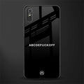 abcdefuckoff glass case for redmi 9i image