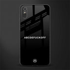 abcdefuckoff glass case for redmi 9i image