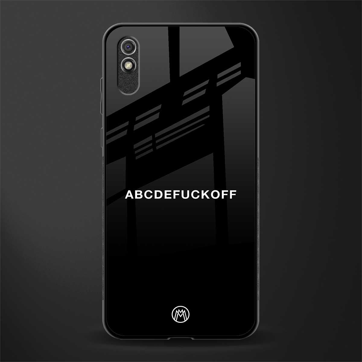 abcdefuckoff glass case for redmi 9a image