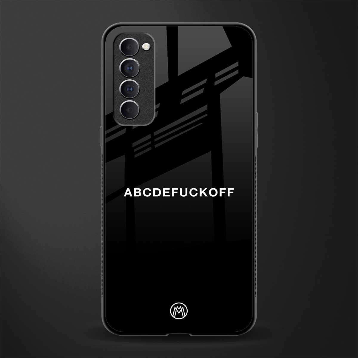 abcdefuckoff glass case for oppo reno 4 pro image