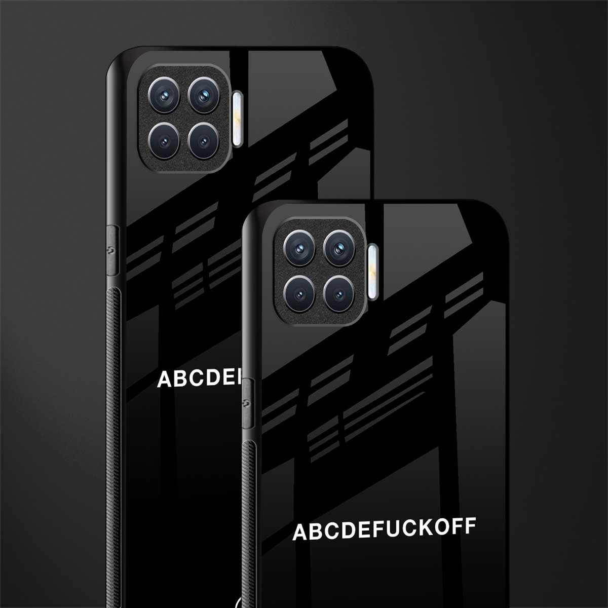 abcdefuckoff glass case for oppo f17 image-2