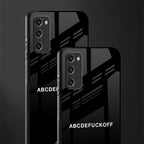 abcdefuckoff glass case for samsung galaxy s20 fe image-2