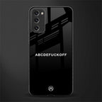 abcdefuckoff glass case for samsung galaxy s20 fe image
