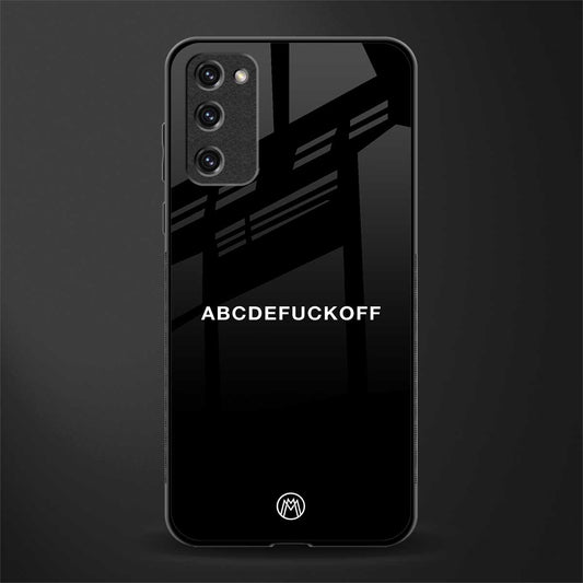 abcdefuckoff glass case for samsung galaxy s20 fe image