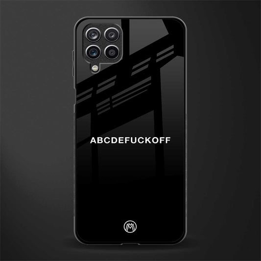abcdefuckoff glass case for samsung galaxy a12 image