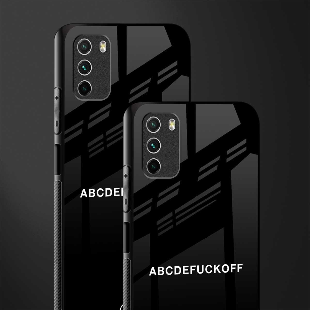 abcdefuckoff glass case for poco m3 image-2