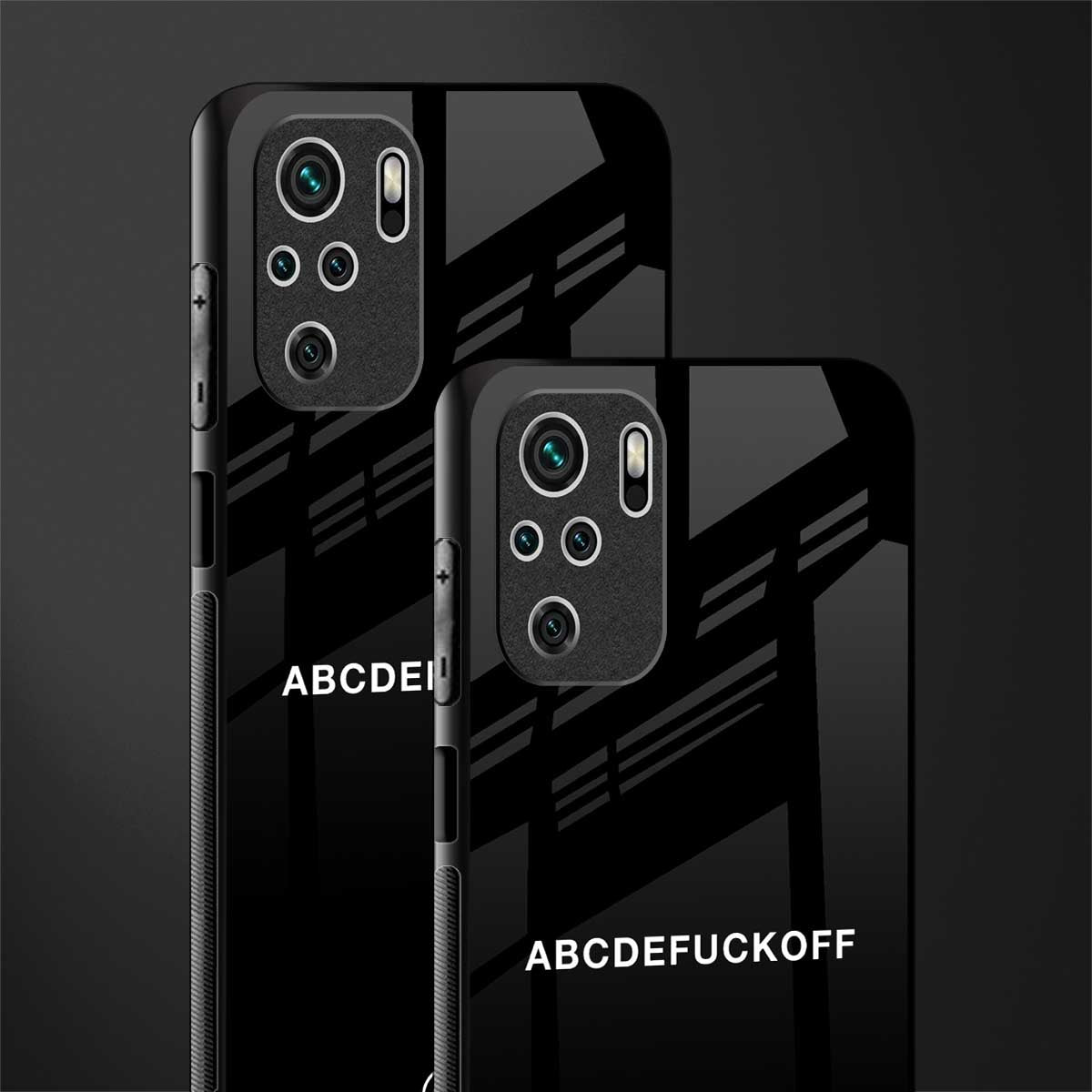 abcdefuckoff glass case for redmi note 10 image-2