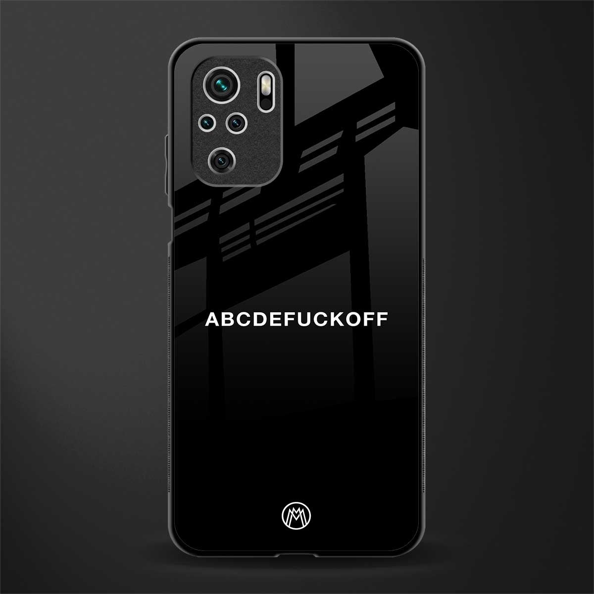 abcdefuckoff glass case for redmi note 10 image