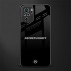abcdefuckoff glass case for redmi note 10s image