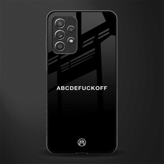 abcdefuckoff glass case for samsung galaxy a52 image