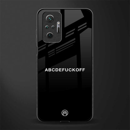 abcdefuckoff glass case for redmi note 10 pro image