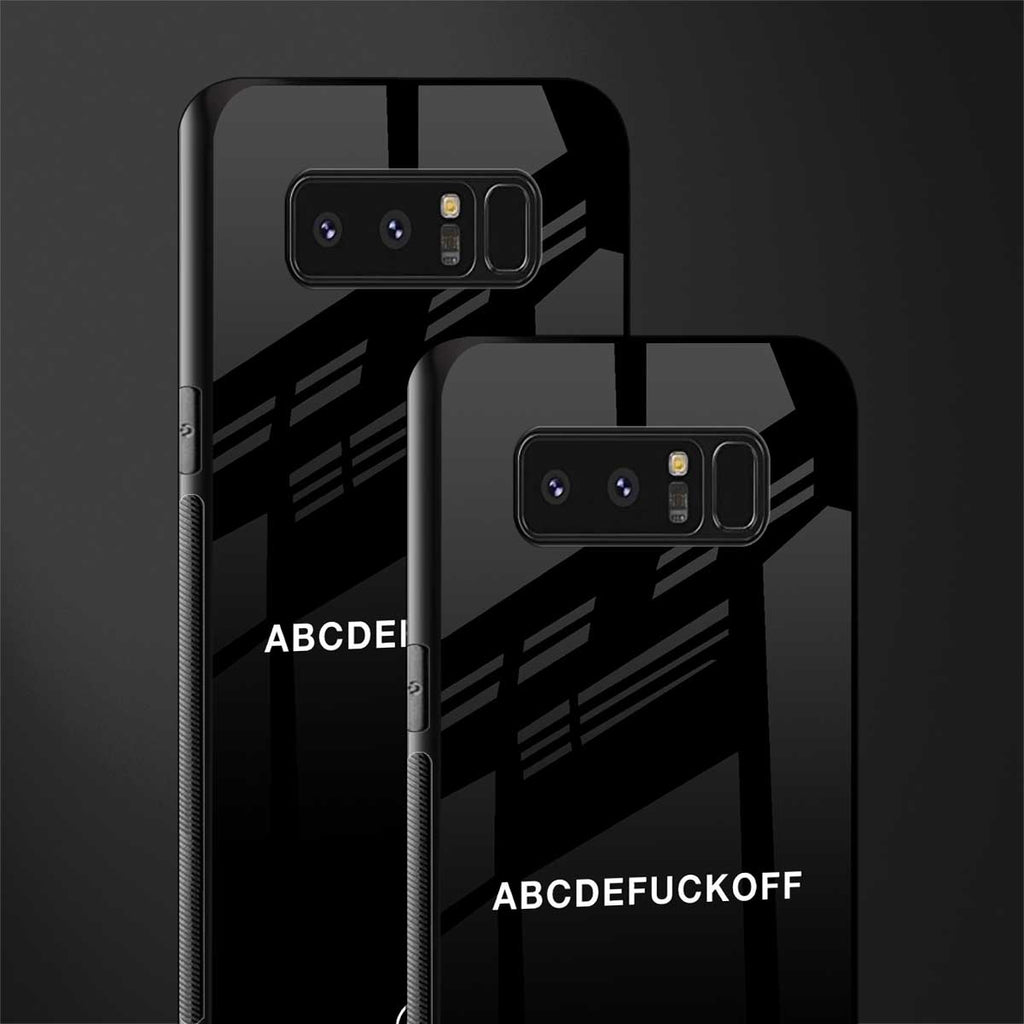 abcdefuckoff glass case for samsung galaxy note 8 image-2