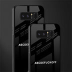 abcdefuckoff glass case for samsung galaxy note 8 image-2