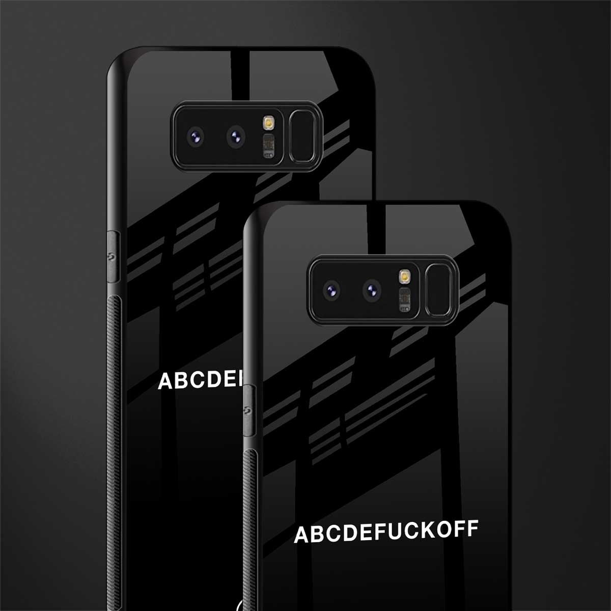 abcdefuckoff glass case for samsung galaxy note 8 image-2