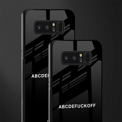 abcdefuckoff glass case for samsung galaxy note 8 image-2
