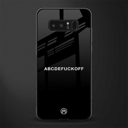 abcdefuckoff glass case for samsung galaxy note 8 image