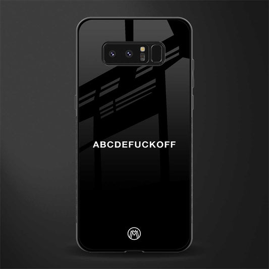 abcdefuckoff glass case for samsung galaxy note 8 image