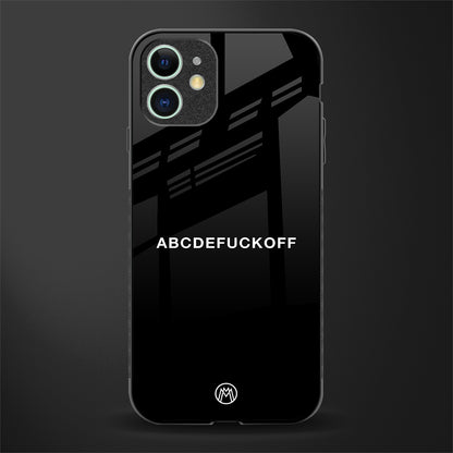 abcdefuckoff glass case for iphone 11 image