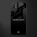 abcdefuckoff glass case for oneplus 9r image