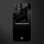 abcdefuckoff glass case for oneplus 9r image