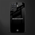 abcdefuckoff glass case for oppo f19 pro image