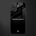 abcdefuckoff glass case for oppo f19 pro image