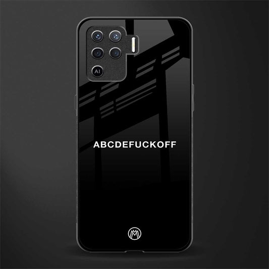 abcdefuckoff glass case for oppo f19 pro image