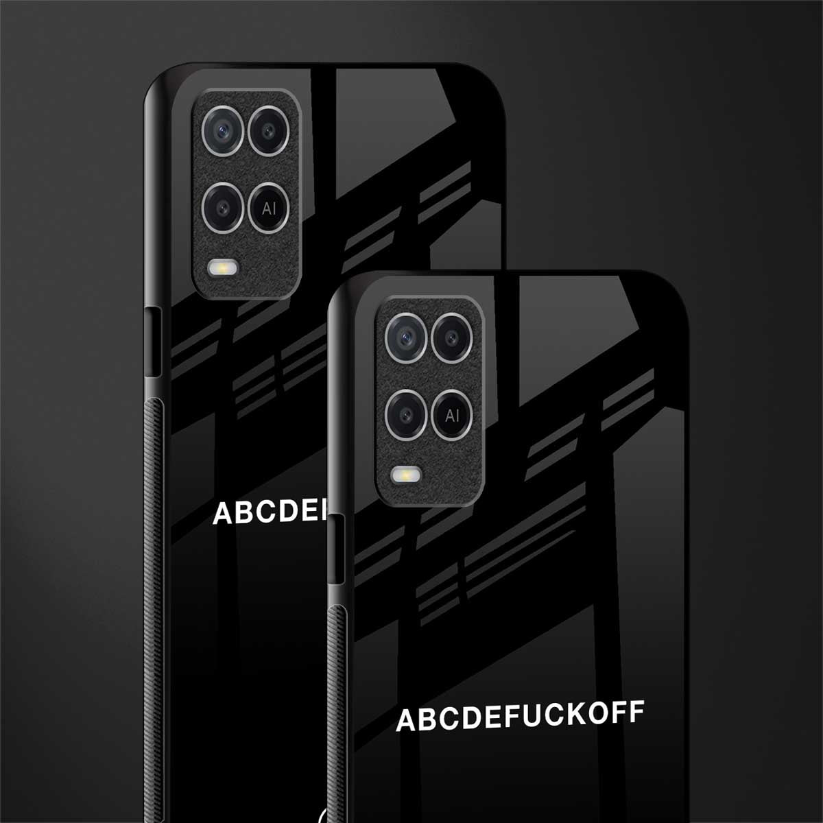 abcdefuckoff glass case for oppo a54 image-2