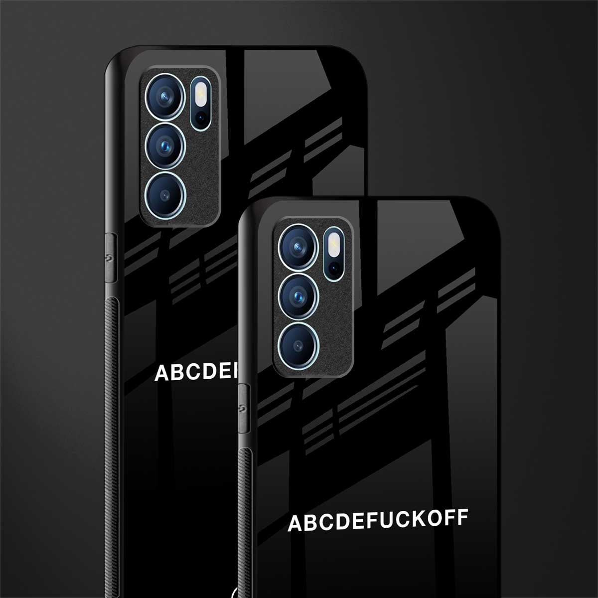 abcdefuckoff glass case for oppo reno6 5g image-2