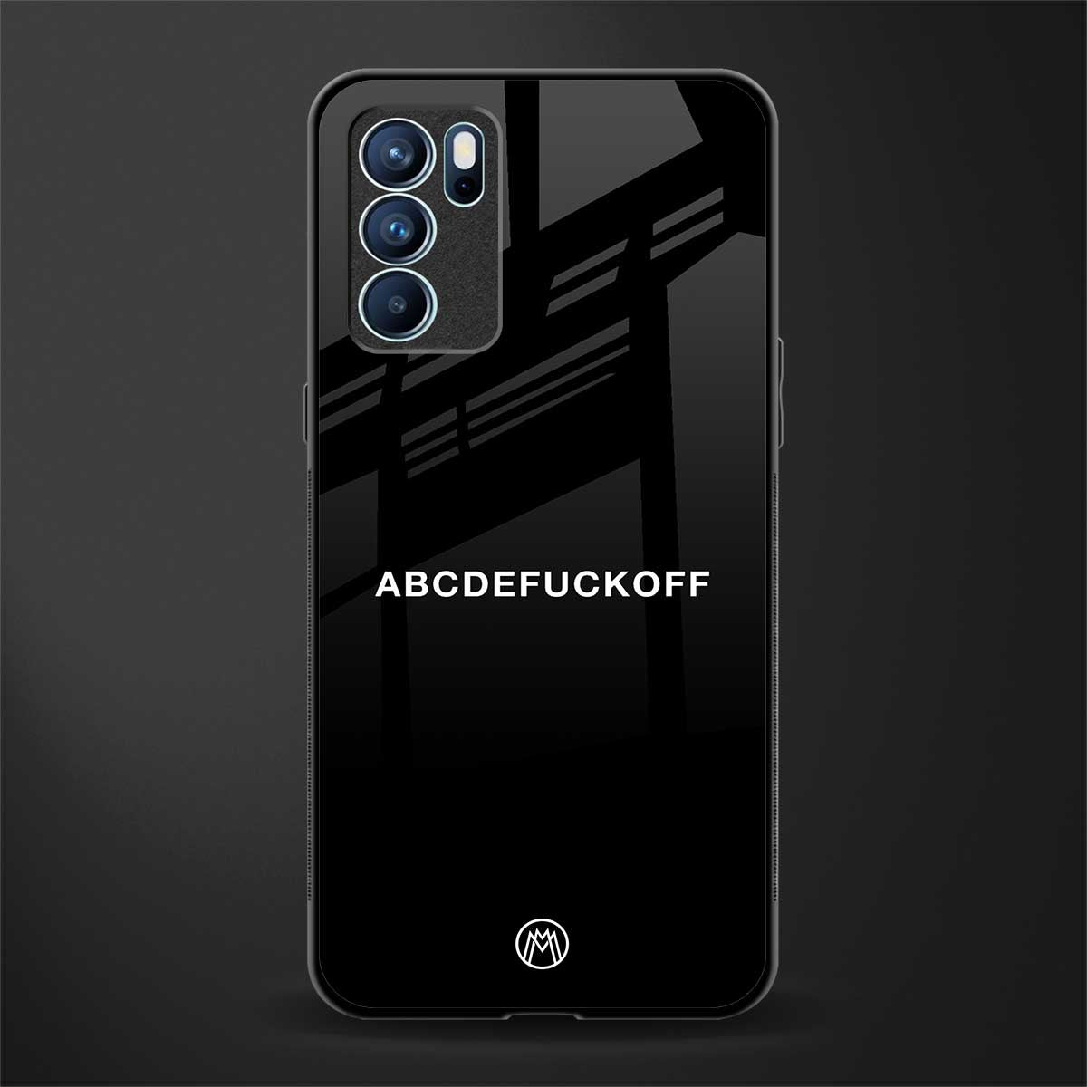 abcdefuckoff glass case for oppo reno6 5g image