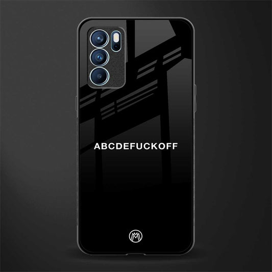 abcdefuckoff glass case for oppo reno6 5g image