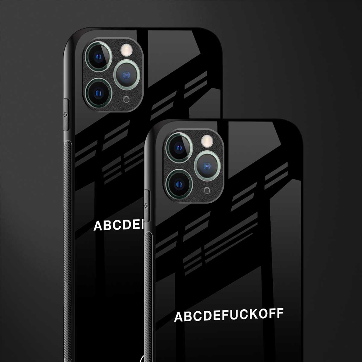 abcdefuckoff glass case for iphone 11 pro image-2