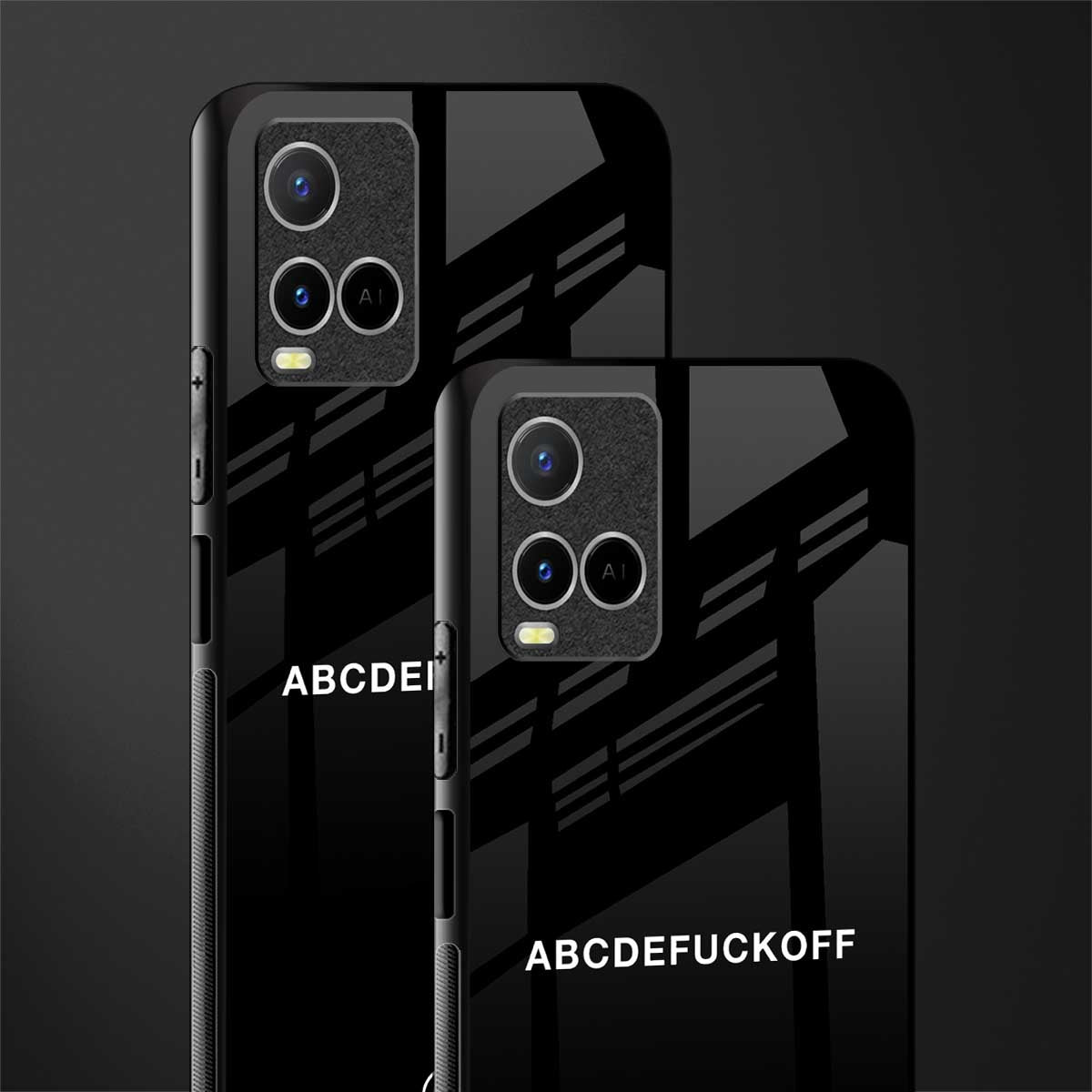 abcdefuckoff glass case for vivo y21 image-2