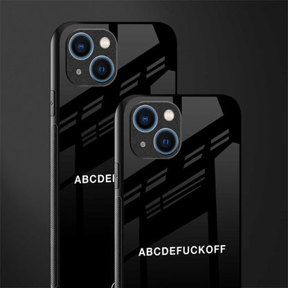 abcdefuckoff glass case for iphone 14 plus image-2