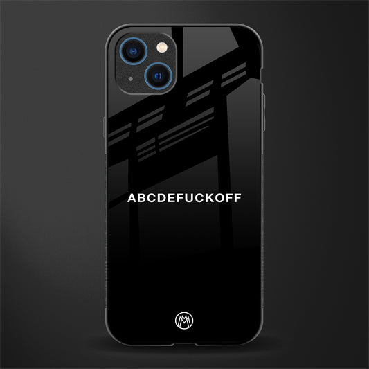 abcdefuckoff glass case for iphone 13 image